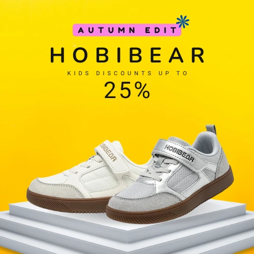 Kids' shoes discounts up to 25% off.