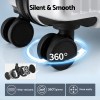 Suitcase with 360-degree silent spinner wheels.