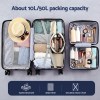 Open suitcases show efficient packing solutions.