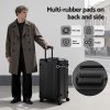 Person with luggage showcasing multi-rubber pads.