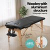 zenses massage table 70cm portable 2 fold wooden beauty waxing therapy bed black zenses massage table 70cm portable 2 fold wooden beauty waxing therapy bed black