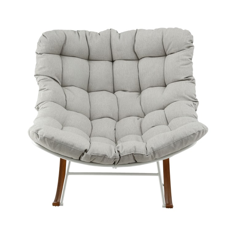 gardeon outdoor rocking chair furniture papasan recliner garden patio lounge setting white gardeon outdoor rocking chair furniture papasan recliner garden patio lounge setting white