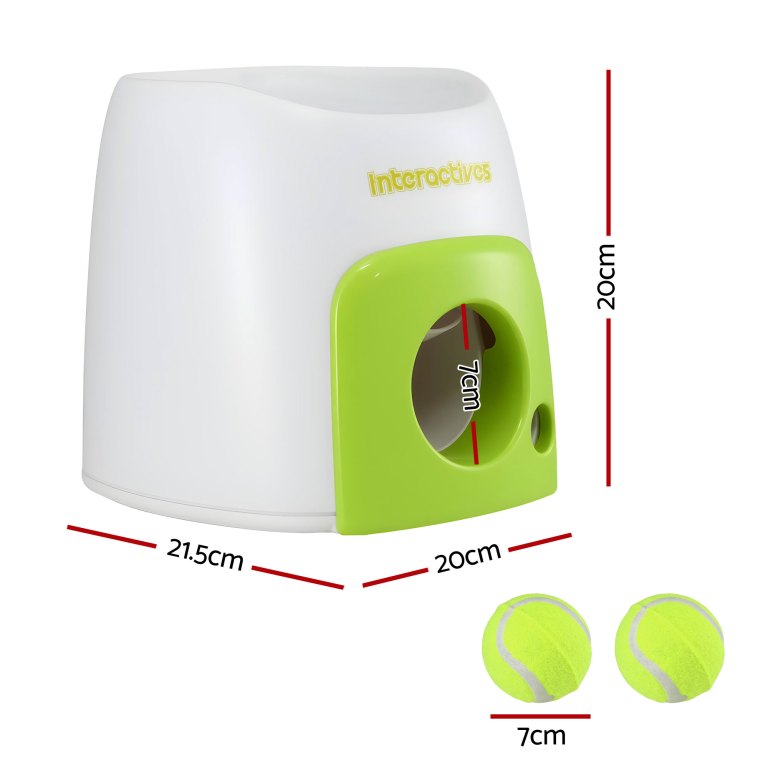 i.pet 2 in 1 dog ball launcher & treat dispenser with 2 balls green i.pet 2 in 1 dog ball launcher & treat dispenser with 2 balls green