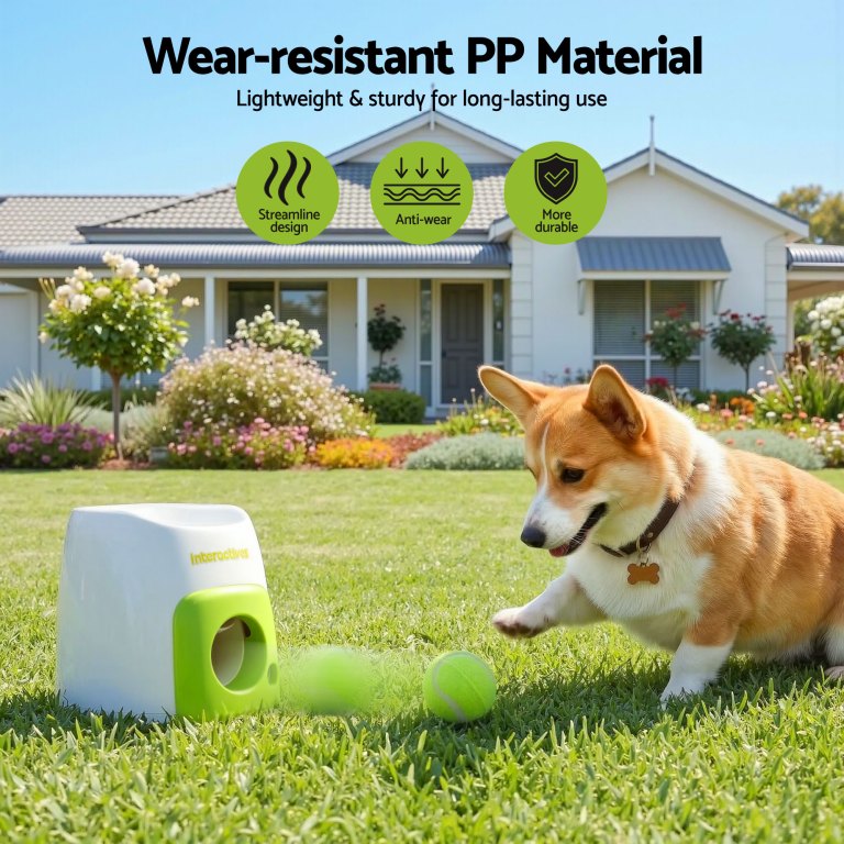 i.pet 2 in 1 dog ball launcher & treat dispenser with 2 balls green i.pet 2 in 1 dog ball launcher & treat dispenser with 2 balls green
