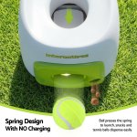 i.pet 2 in 1 dog ball launcher & treat dispenser with 2 balls green i.pet 2 in 1 dog ball launcher & treat dispenser with 2 balls green