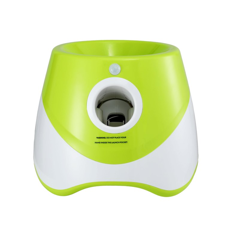 i.pet dog ball launcher thrower with 6 balls & 3/6/9m launch distances green