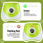 i.pet dog ball launcher thrower with 6 balls & 3/6/9m launch distances green