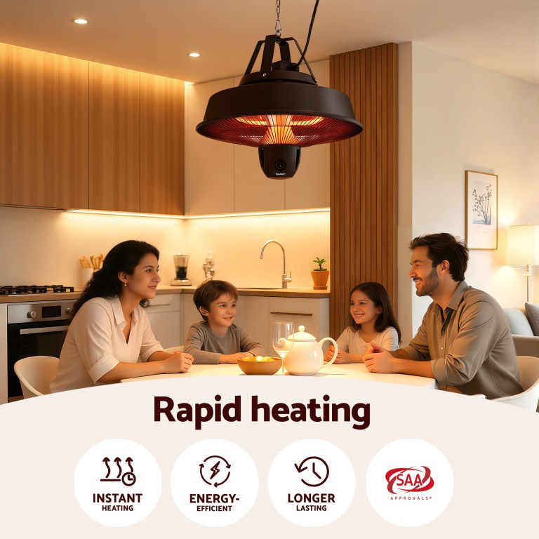devanti 2000w electric patio heater ceiling mounted hanging heaters remote devanti 2000w electric patio heater ceiling mounted hanging heaters remote