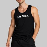 eveonsteve say daddy essential performance tank top