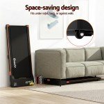 everfit 3 in 1 walking pad treadmill 12% incline under desk treadmills for home gym with 38cm wide belt Treadmill fits under couch, space-saving design.