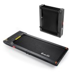 Foldable Everfit treadmill for home exercise.