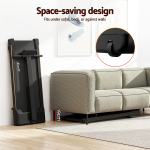 everfit walking pad treadmill 2 in 1 foldable for home gym 40cm wide belt 12 programs with app Foldable treadmill stored under sofa for space-saving.