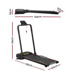 everfit 3 in 1 walking pad treadmill 20% auto incline under desk foldable treadmills for home with 40cm wide belt Folding treadmill dimensions for compact storage.