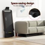 everfit 3 in 1 walking pad treadmill 20% auto incline under desk foldable treadmills for home with 40cm wide belt Compact treadmill fits under sofa easily.