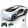 Futuristic RC car with controller and charger
