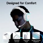 Comfortable adjustable gaming headset with microphone.