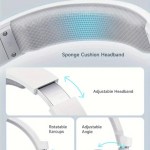 Comfortable headset with adjustable, rotatable design features.