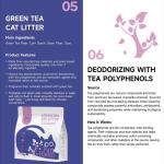 purr haven assorted cat litter set | tapioca & green bamboo & green tea | 1 pack per type | 2.5 kg per pack