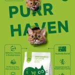purr haven green bamboo cat litter | 3 packs | 2.5 kg per pack