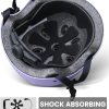 outdoormaster youth & kids bike helmet adjustable multi sports skateboard helmet with removable liners for balance bike, toddler scooter, one wheel hoverboard taro purple large