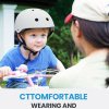 outdoormaster youth & kids bike helmet adjustable multi sports skateboard helmet with removable liners for balance bike, toddler scooter, one wheel hoverboard white medium