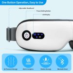 eye massager with heat, vibration and warm compress, smart sleeping eyes mask with bluetooth can connect with phone for music eye massager with heat, vibration and warm compress, smart sleeping eyes mask with bluetooth can connect with phone for music