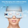 eye massager with heat, vibration and warm compress, smart sleeping eyes mask with bluetooth can connect with phone for music