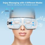 eye massager with heat, vibration and warm compress, smart sleeping eyes mask with bluetooth can connect with phone for music eye massager with heat, vibration and warm compress, smart sleeping eyes mask with bluetooth can connect with phone for music