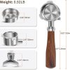 54mm portafilter compatible with breville bes870/878/880/876 series,espresso double spouts portafilter with 3 ear & stainless steel basket 54mm portafilter compatible with breville bes870/878/880/876 series,espresso double spouts portafilter with 3 ear & stainless steel basket