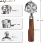 54mm portafilter compatible with breville bes870/878/880/876 series,espresso double spouts portafilter with 3 ear & stainless steel basket 54mm portafilter compatible with breville bes870/878/880/876 series,espresso double spouts portafilter with 3 ear & stainless steel basket