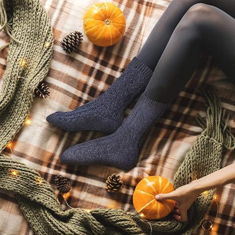 house socks 5 pairs non slip socks women's house socks wool house socks size 41 45 warm heated socks fluffy socks slipper socks winter socks thick socks bed socks lined socks gift idea christmas christmas gift for women