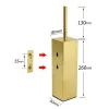 Gold lock with dimensions indicated, square design.