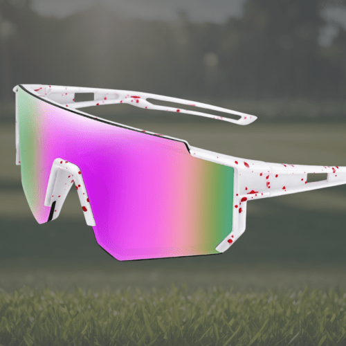 v1238 sjnrbp4 202602061031 00.png Futuristic sunglasses with pink lenses on grass.