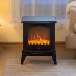electric 1000w to 2000w fireplace heater with realistic log flame display