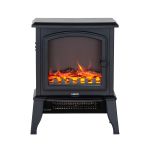 electric 1000w to 2000w fireplace heater with realistic log flame display