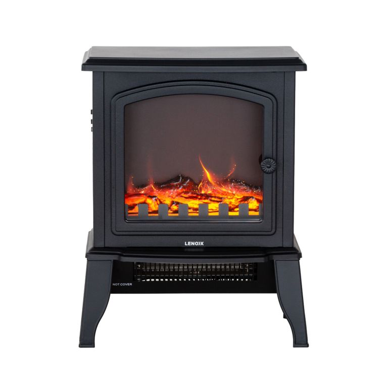 electric 1000w to 2000w fireplace heater with realistic log flame display