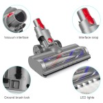turbo brush roller head electric floor carpet head led for dyson v7 v8 v10 v11 v15