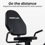 proflex magnetic recumbent exercise bike, lcd display, heart rate sensors, adjustable seat, 8 level resistance, comfortable seated home cardio fitness machine proflex magnetic recumbent exercise bike, lcd display, heart rate sensors, adjustable seat, 8 level resistance, comfortable seated home cardio fitness machine