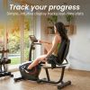 proflex magnetic recumbent exercise bike, lcd display, heart rate sensors, adjustable seat, 8 level resistance, comfortable seated home cardio fitness machine proflex magnetic recumbent exercise bike, lcd display, heart rate sensors, adjustable seat, 8 level resistance, comfortable seated home cardio fitness machine