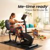 proflex magnetic recumbent exercise bike, lcd display, heart rate sensors, adjustable seat, 8 level resistance, comfortable seated home cardio fitness machine proflex magnetic recumbent exercise bike, lcd display, heart rate sensors, adjustable seat, 8 level resistance, comfortable seated home cardio fitness machine