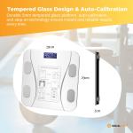 bluetooth smart body fat scale white digital bmi weight usb recharge with app