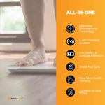 bluetooth smart body fat scale white digital bmi weight usb recharge with app