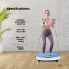 social hike vibration plate machine full body vibrating exercise platform blue