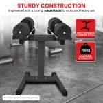 powertrain 150kg adjustable eon dumbbell stand powertrain 150kg adjustable eon dumbbell stand