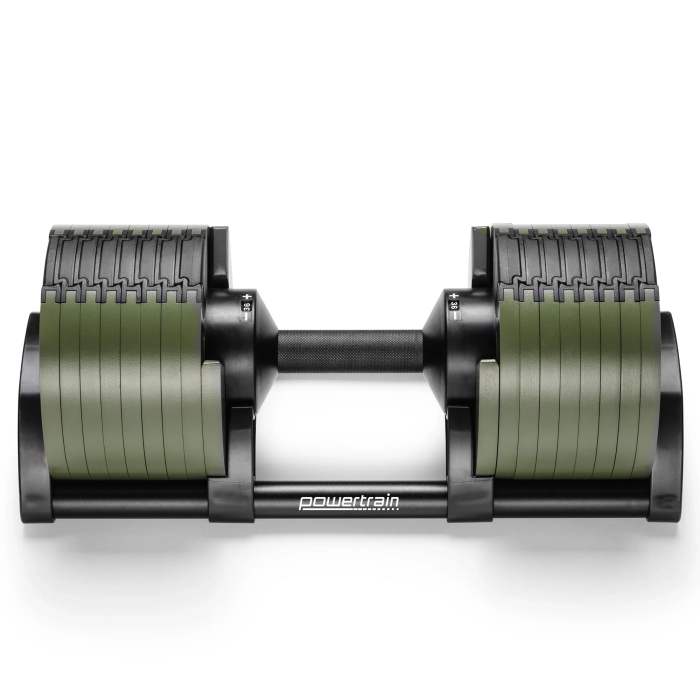 powertrain eon dial up 36kg adjustable dumbbell green powertrain eon dial up 36kg adjustable dumbbell green