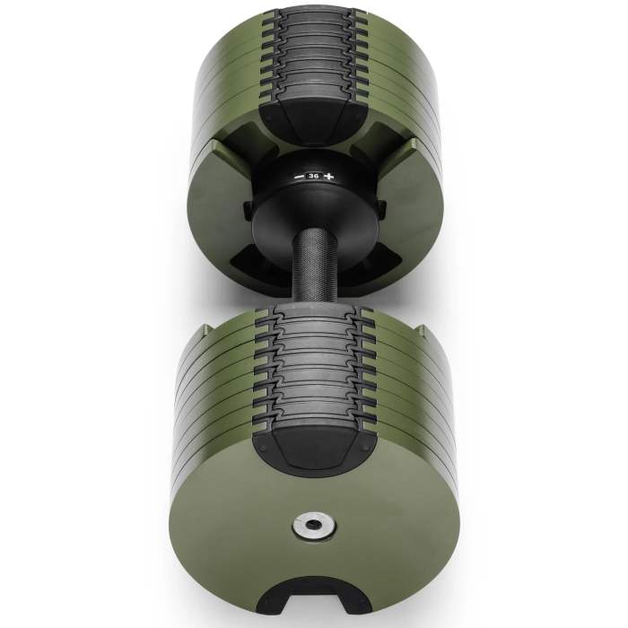 powertrain eon dial up 36kg adjustable dumbbell green powertrain eon dial up 36kg adjustable dumbbell green