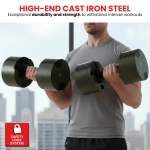 powertrain eon dial up 36kg adjustable dumbbell green