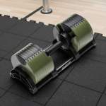 powertrain eon dial up 36kg adjustable dumbbell green