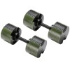 powertrain eon dial up 72kg adjustable dumbbells pair green powertrain eon dial up 72kg adjustable dumbbells pair green