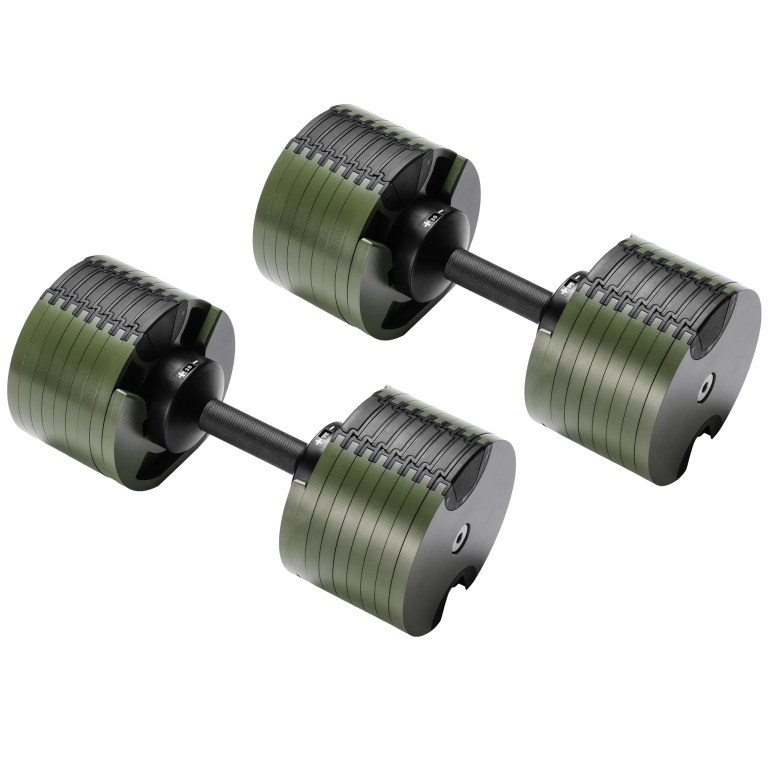 powertrain eon dial up 72kg adjustable dumbbells pair green powertrain eon dial up 72kg adjustable dumbbells pair green